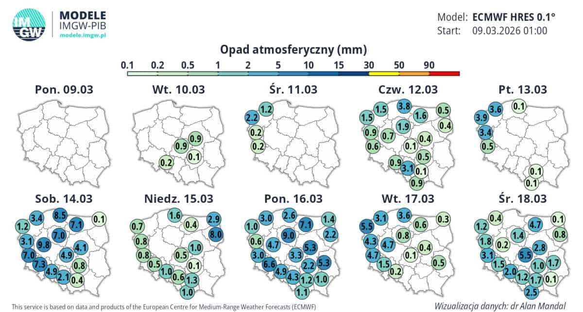 Nowe trendy pogodowe EPS I burze w kraju. Dynamika w pogodzie zwiększy się