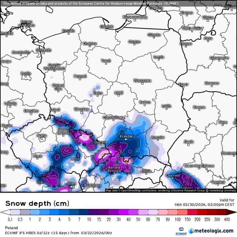 nowe prognozy z ECMWF. Świeże prognozy modelu europejskiego na pogodę 16 dni 