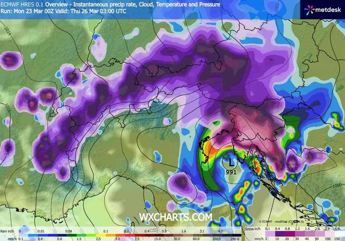 silne śnieżyce w prognozach ECMWF. Nowe prognozy modelu europejskiego