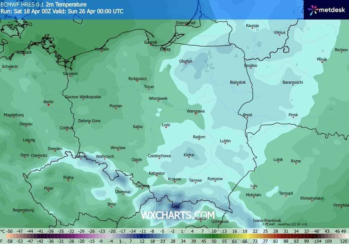 Ochłodzenie w Polsce na przyszły weekend