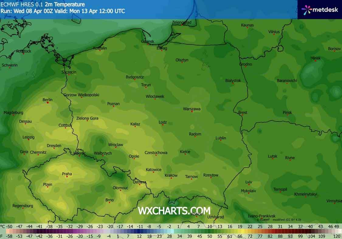 Po weekendzie w Polsce wzrośnie temperatura powietrza
