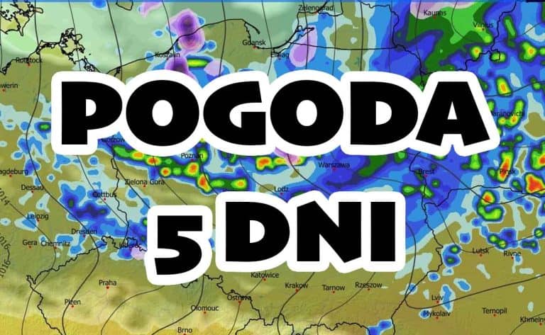 Pogoda na 5 dni dla Polski. Załamanie pogody. Ulewy, śnieżyce. Powrót zimy