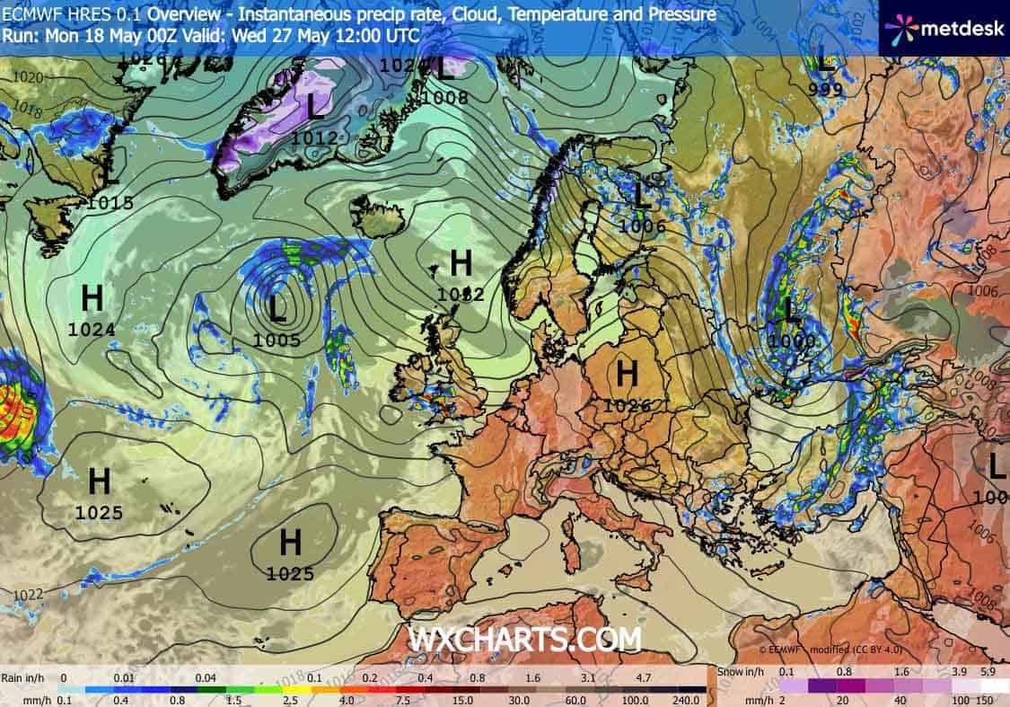 Żar i upał dotrą również d oEuropy Centralnej. Prognoza temperatury dla Polski