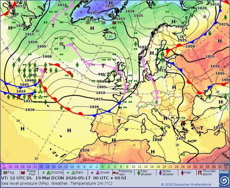 Pogoda na 5 dni. Fronty atmosferyczne blisko Polski
