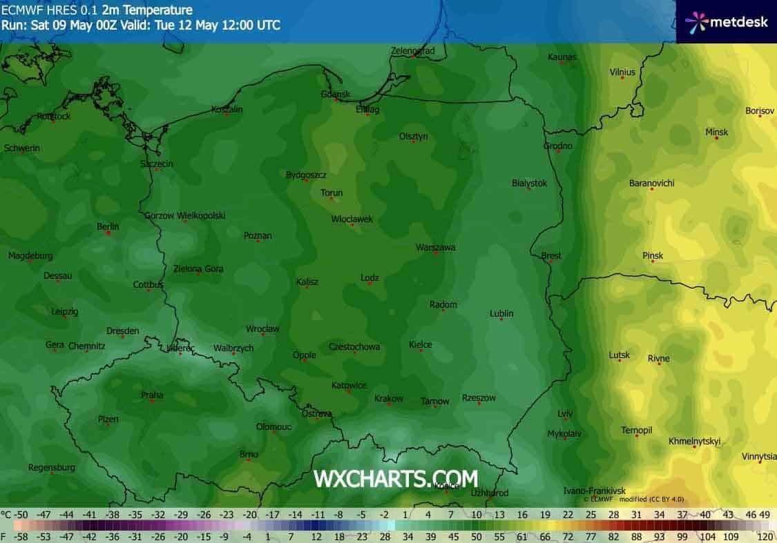 Ochłodzenie w pierwszej połowie tygodnia