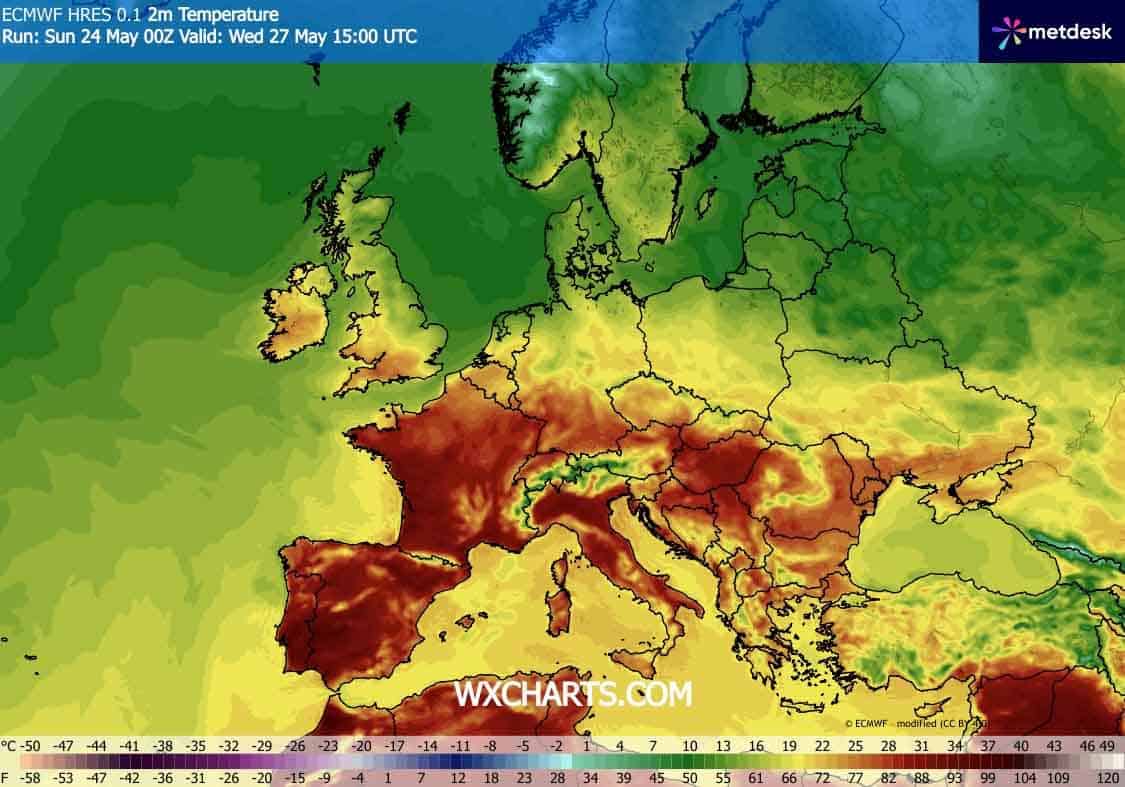 Coraz silniejszy upał na południu Europy