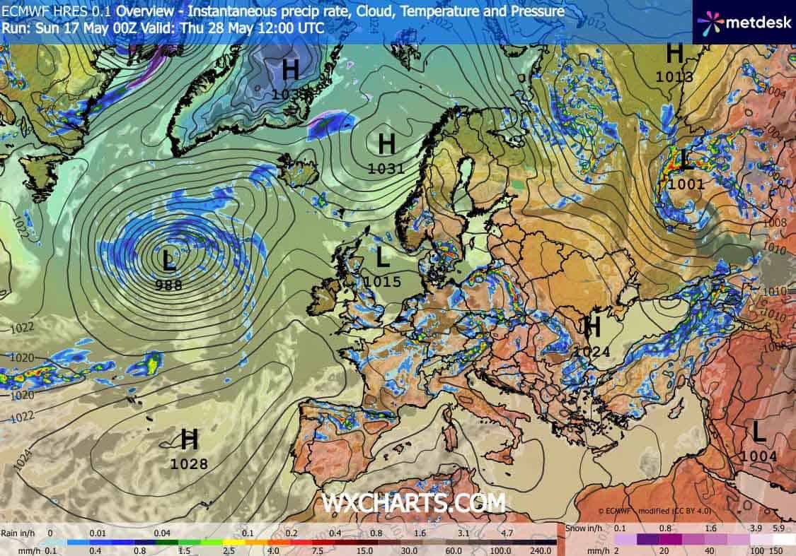 Czy sytuacja synoptyczna na koniec maja spowoduje, że nadejdzie upał?