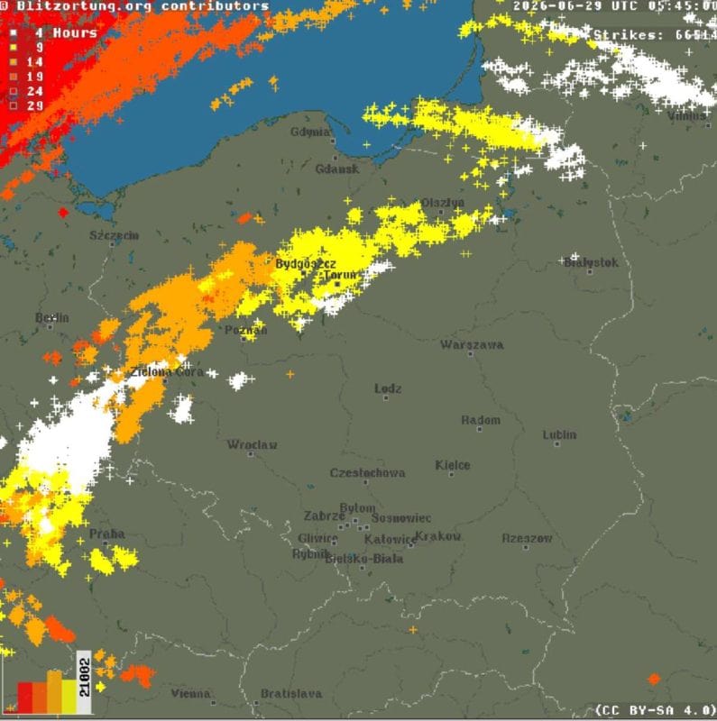 silne burze i groźna pogoda w kraju 