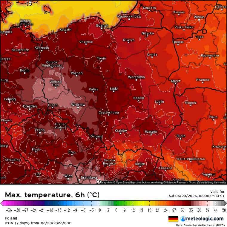 silny upał w kraju i groźna pogoda