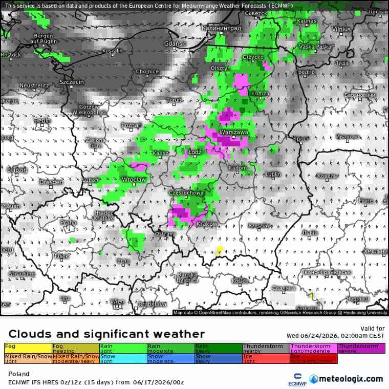 groźna pogoda i silne burze w kraju