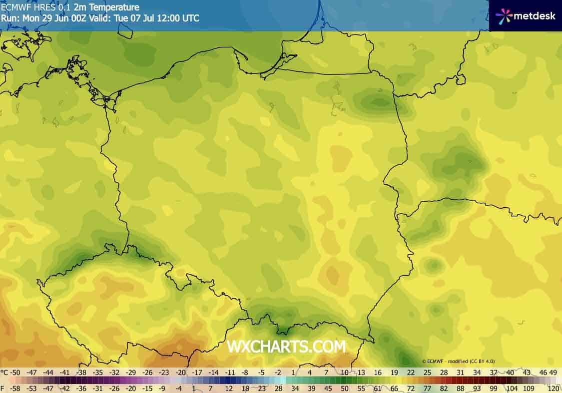 Początek lipca przyniesie lekkie ochłodzenie w Polsce