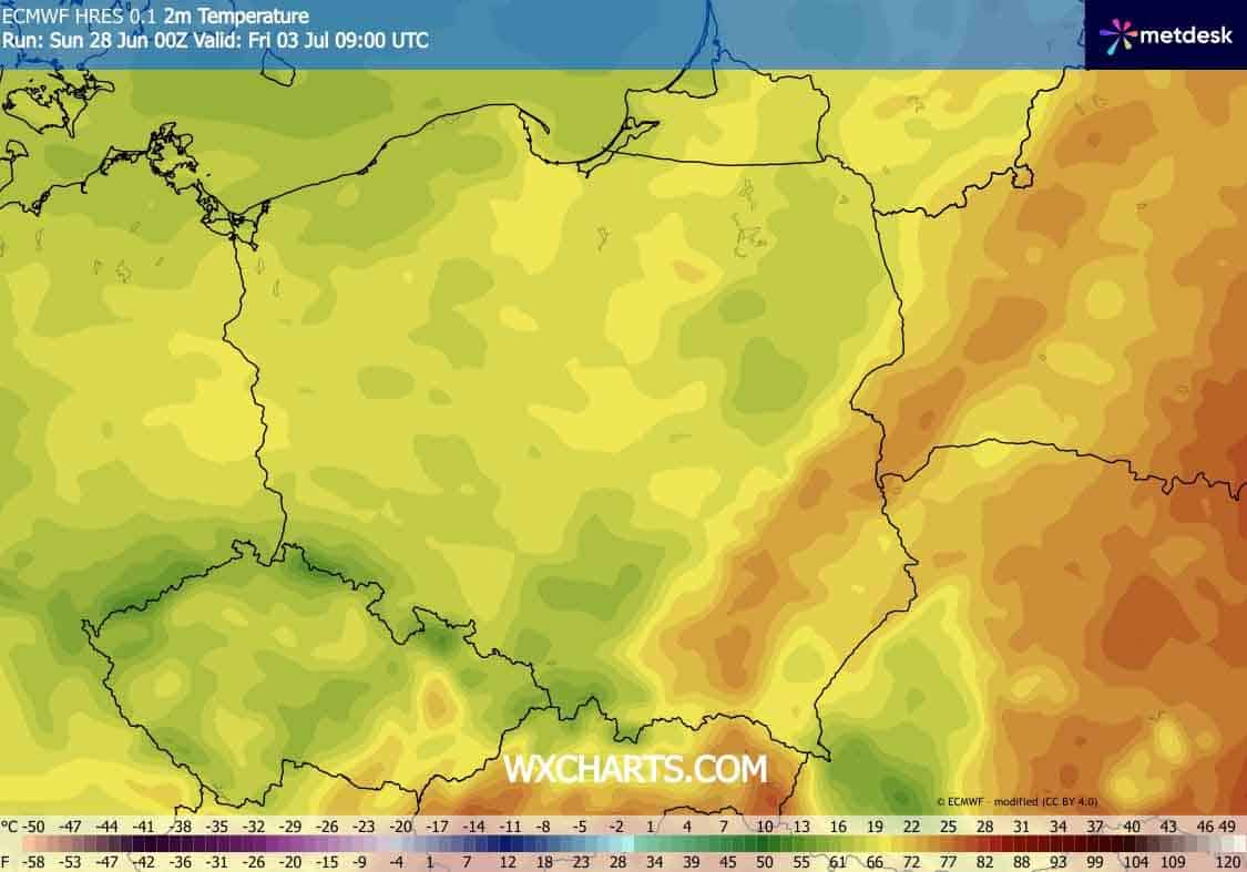 Spore ochłodzenie w Polsce