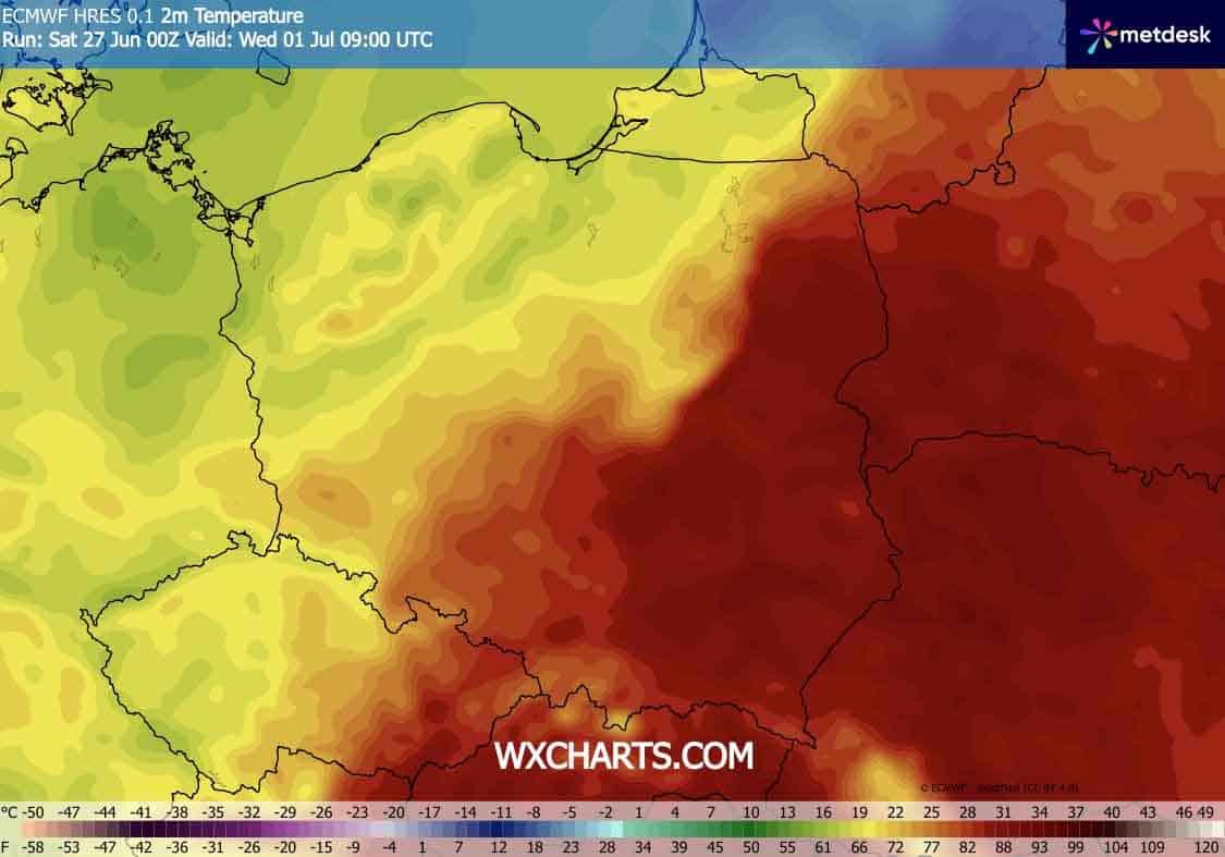 Ochłodzenie w Polsce w środku tygodnia