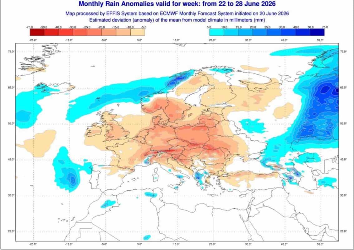 nowa prognoza pokazuje suchy okres synoptyczny