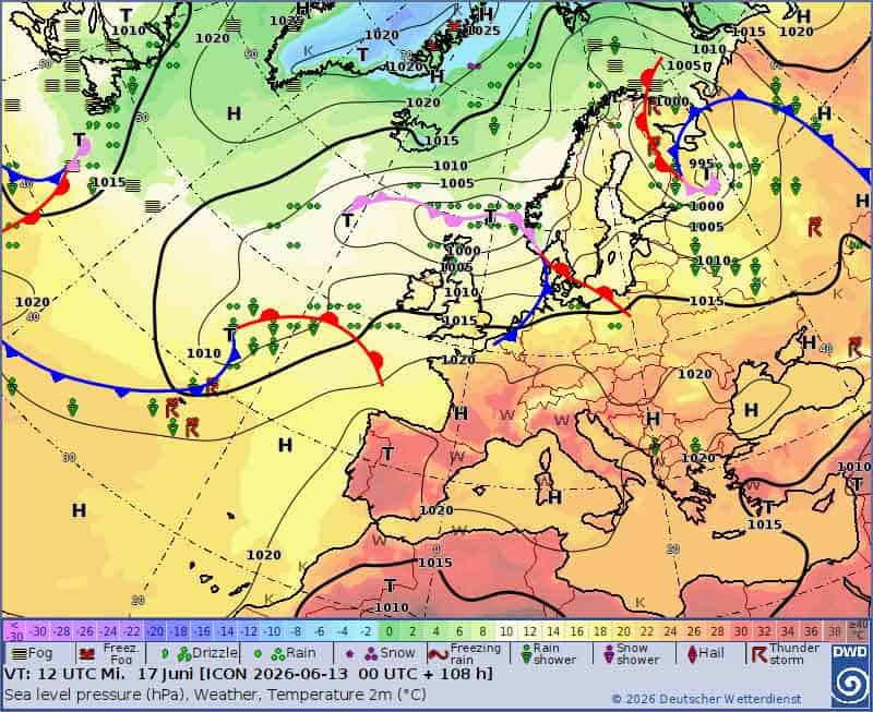 Pogoda na 5 dni. Sytuacja synoptyczna zmieni sie na początku tygodnia