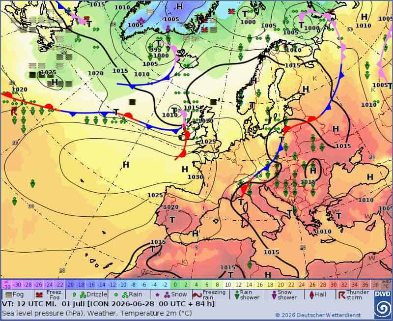Front atmosferyczny. Silne załamanie pogody nad Polską w środę