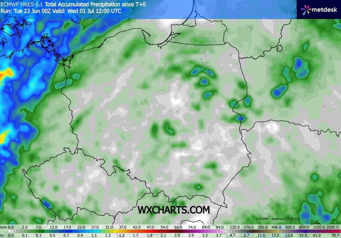 Susza nad Polską. Brak opadów w naszym kraju
