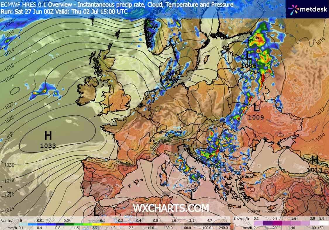Pogoda na 5 dni. Sytuacja synoptyczna na czwartek 2 lipca w Polsce