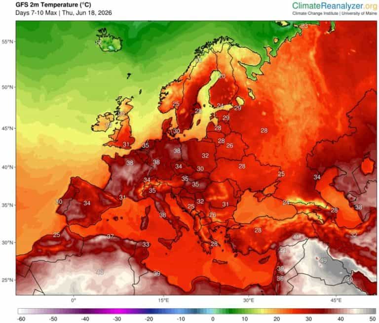 upał w kraju i wysoka temperatura
