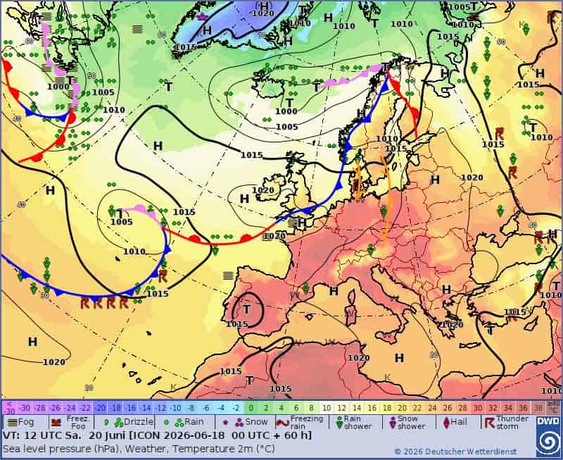 Upał w Polsce i w regionie. Aktualna sytuacja synoptyczna