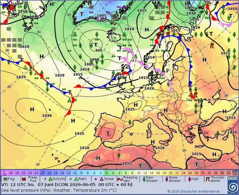 Sytuacja synoptyczna. Załamanie pogody nad Polską