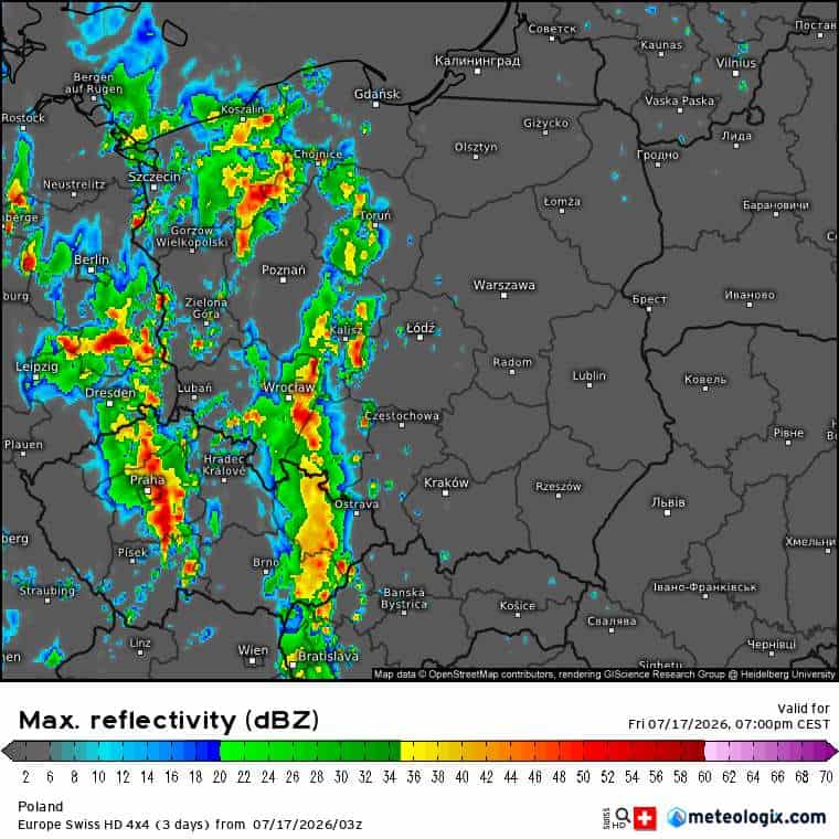silne burze i groźna pogoda w Polsce