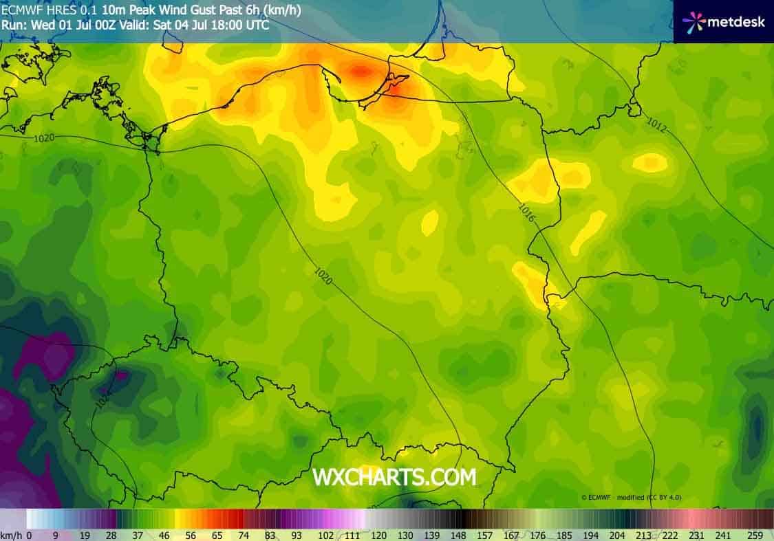 Pogoda na weekend. Wiatr odczuwalny w całym kraju