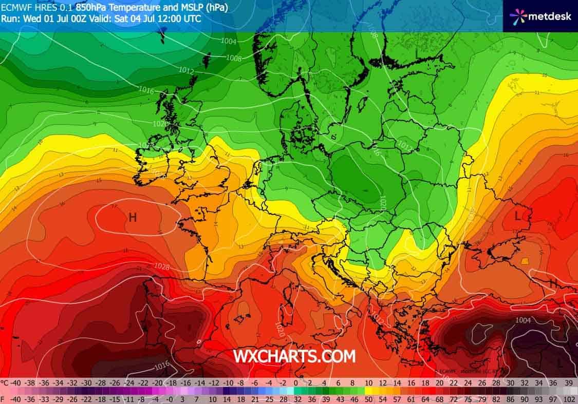 Pogoda na weekend. Ochłodzenie w regionie. Rozkład mas powietrza