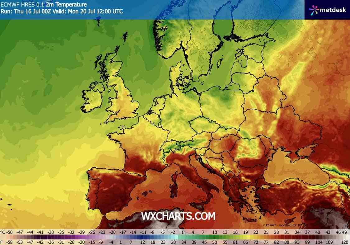 Upał do końca lipca na południu Europy