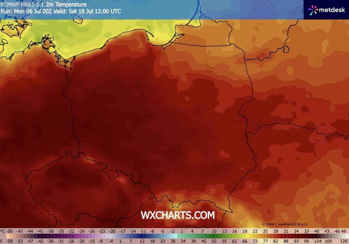 Druga połowa lipca przyniesie silny upał w Polsce