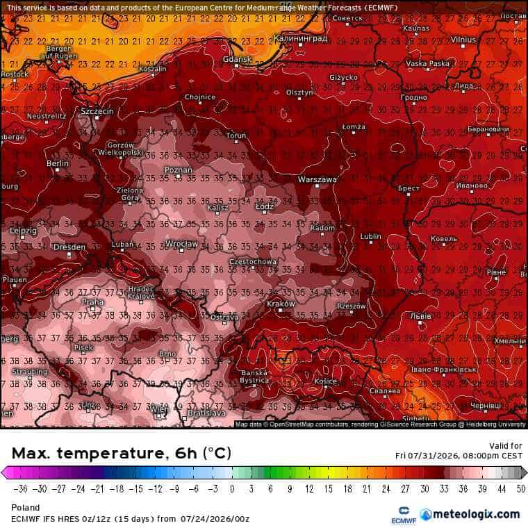 w Polsce wielka zmiana i upał