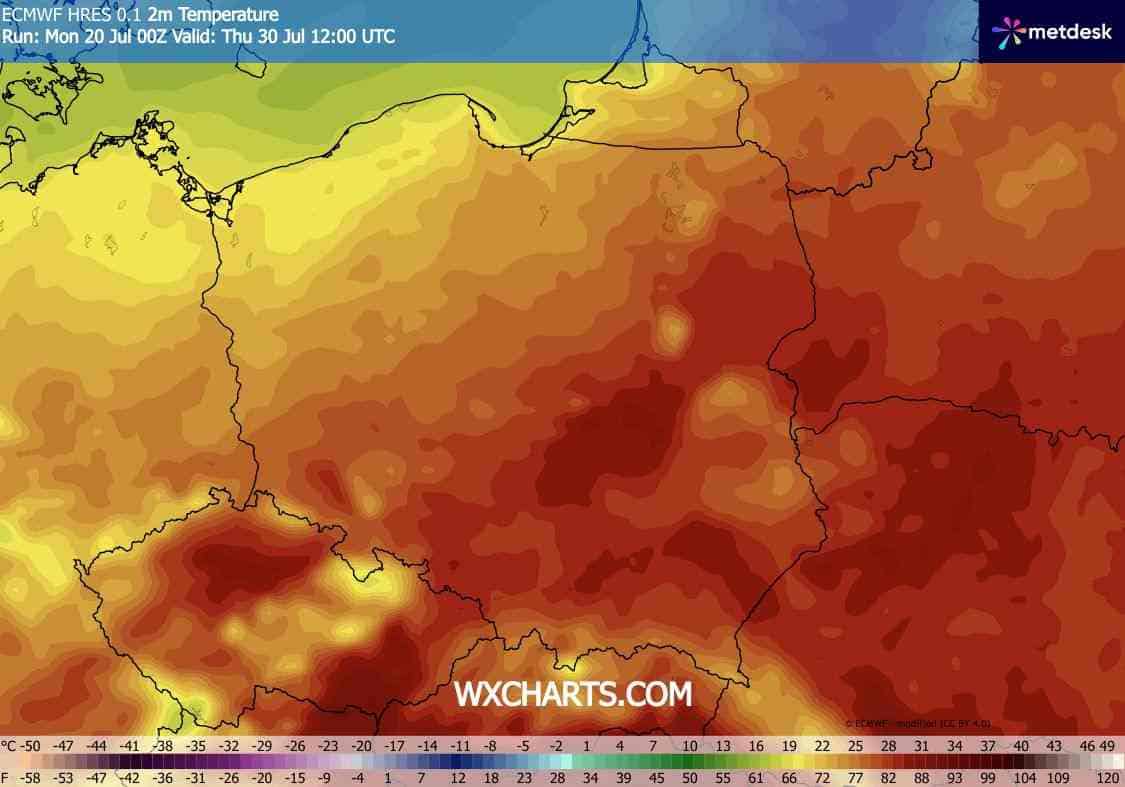 Upał w Polsce na koniec miesiąca