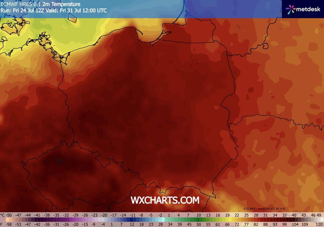 Początek sierpnia przyniesie upał w Polsce