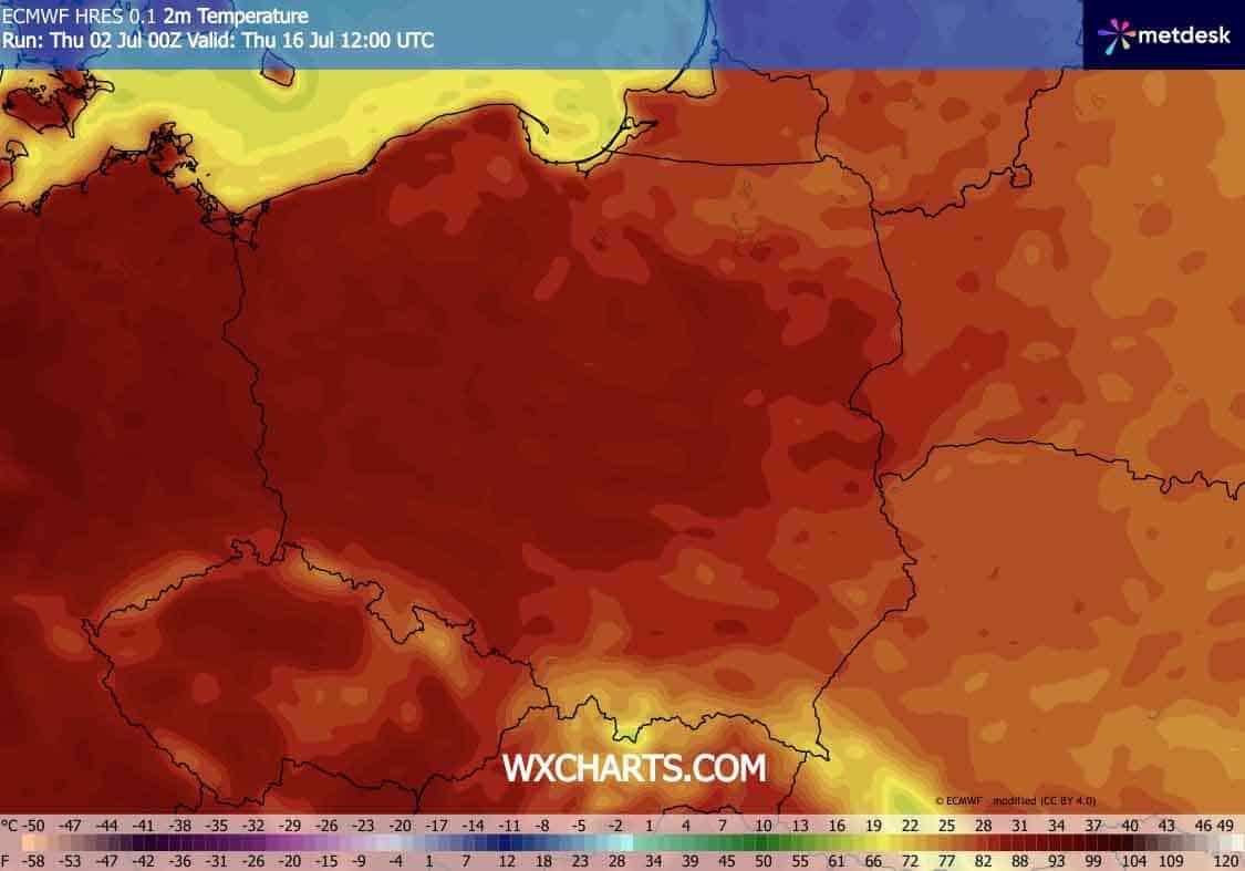 NA początku drugiej połowy lipca silny upał wróci do Polski