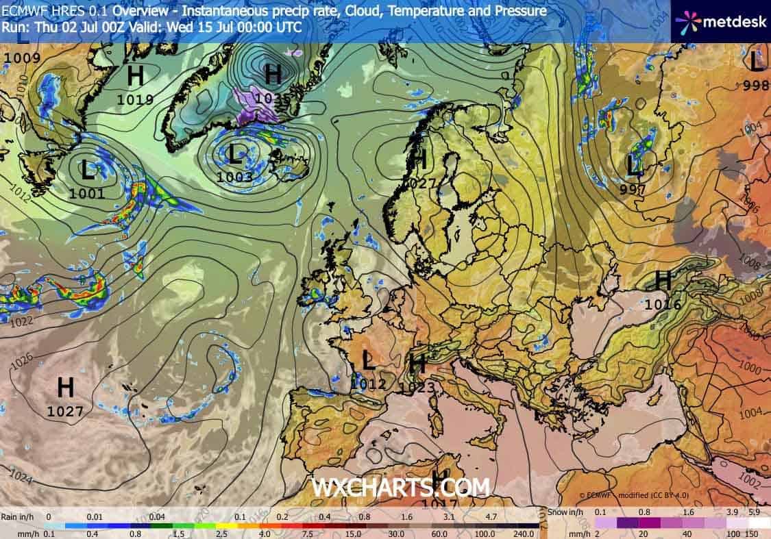 Sytuacja synoptyczna zmieni się w połowie miesiąc. Powróci upał