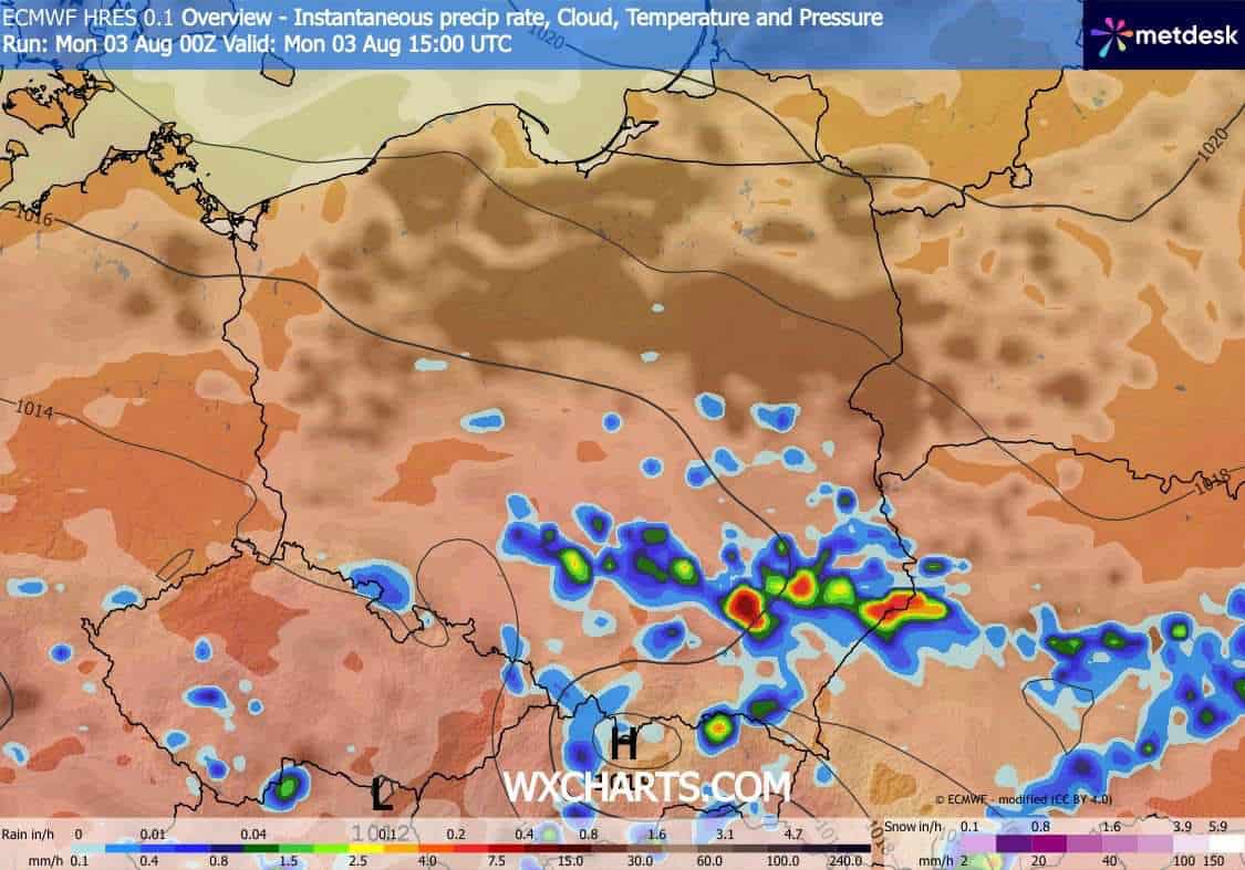 groźne burze i dynamiczna aura
