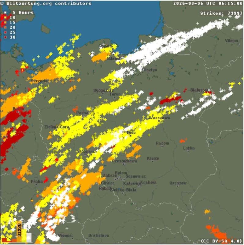 silne burze i groźna aura 