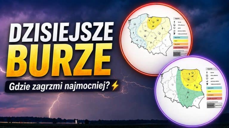 burze i groźna pogoda w Polsce
