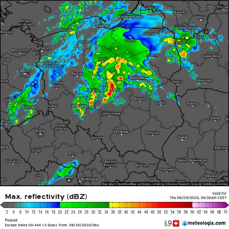 silne.burze i groźna aura w kraju 