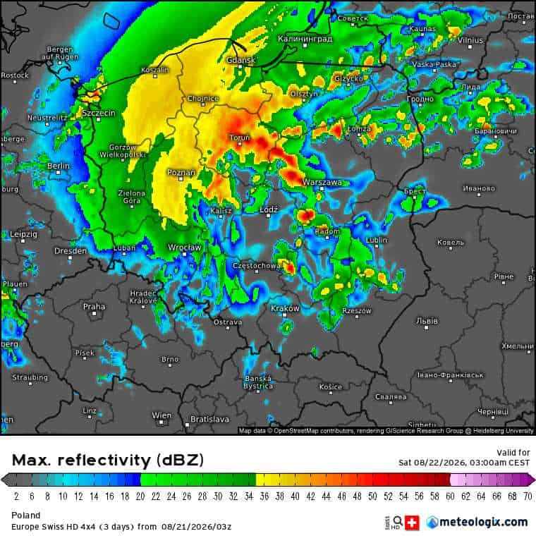 silne burze w kraju i załamanie pogody