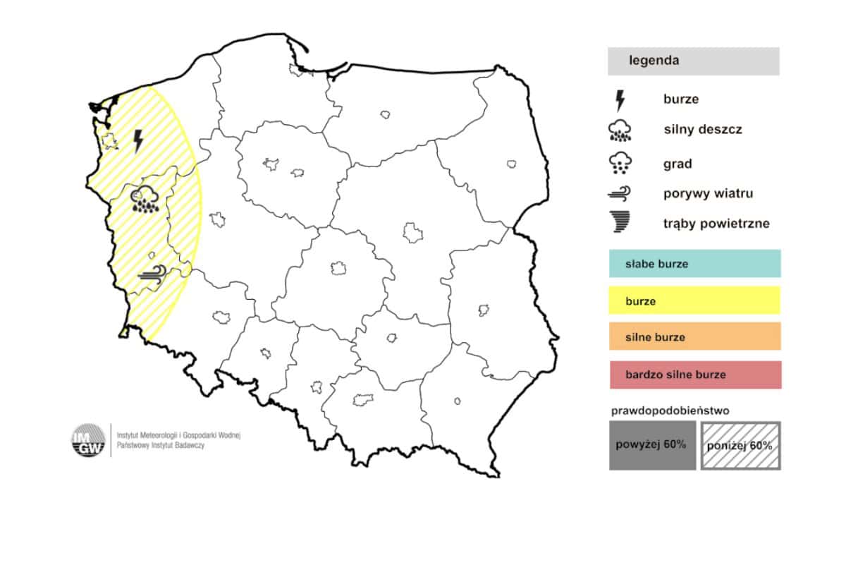 burze w kraju i dynamiczna aura 