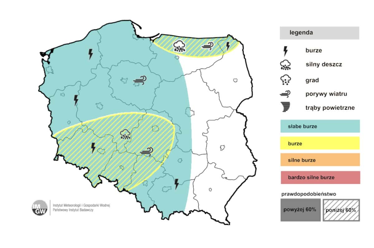 burzowa pogoda w kraju 