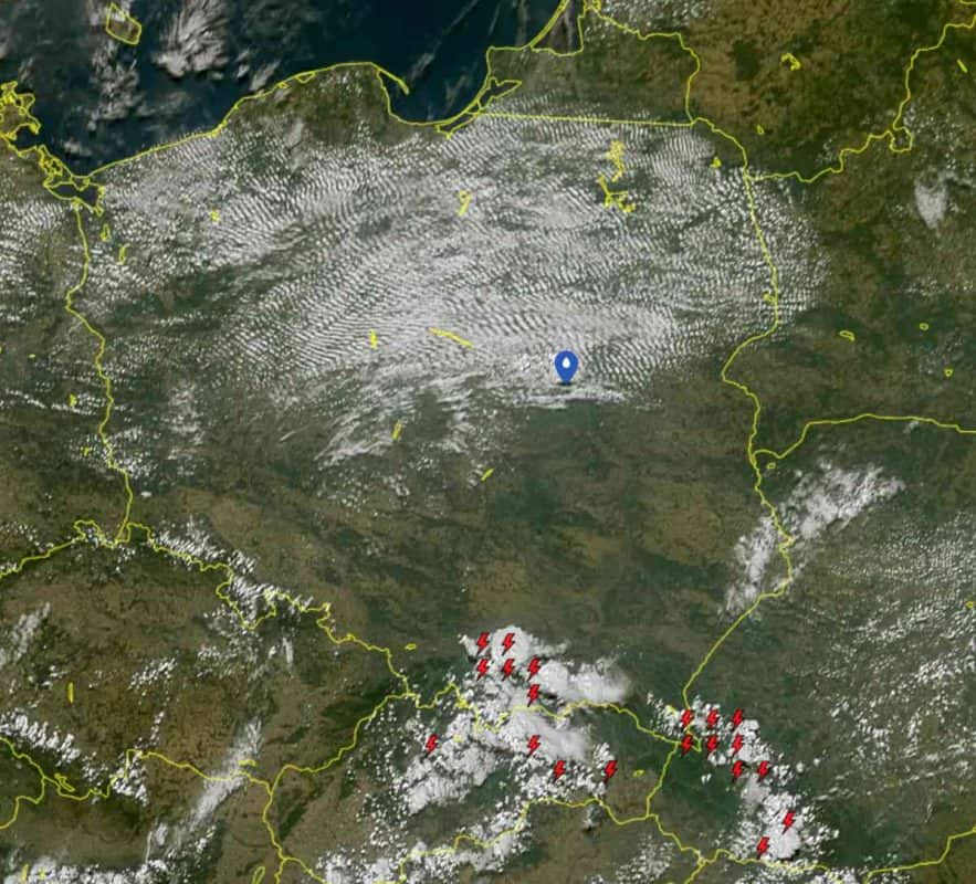 silne burze i groźna pogoda na południu Polski