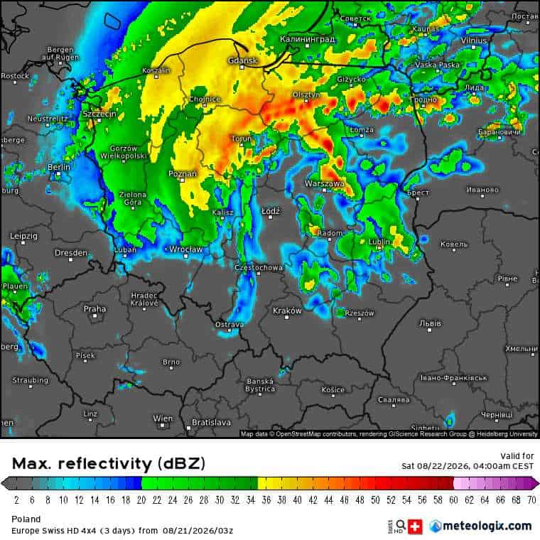 silne burze w kraju i dynamiczna aura