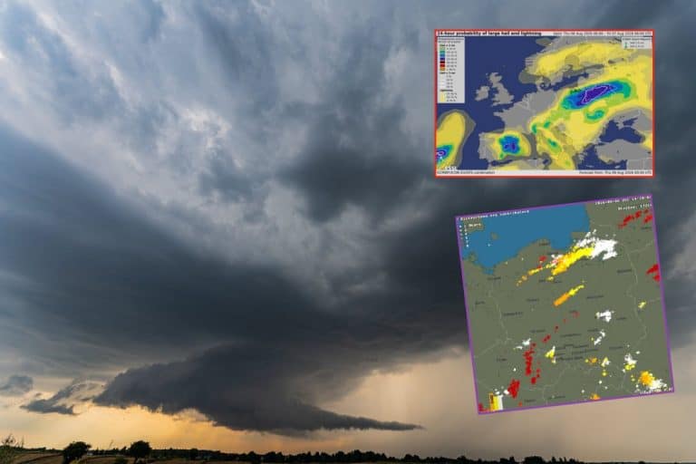 silne burze i groźne załamanie pogody w kraju
