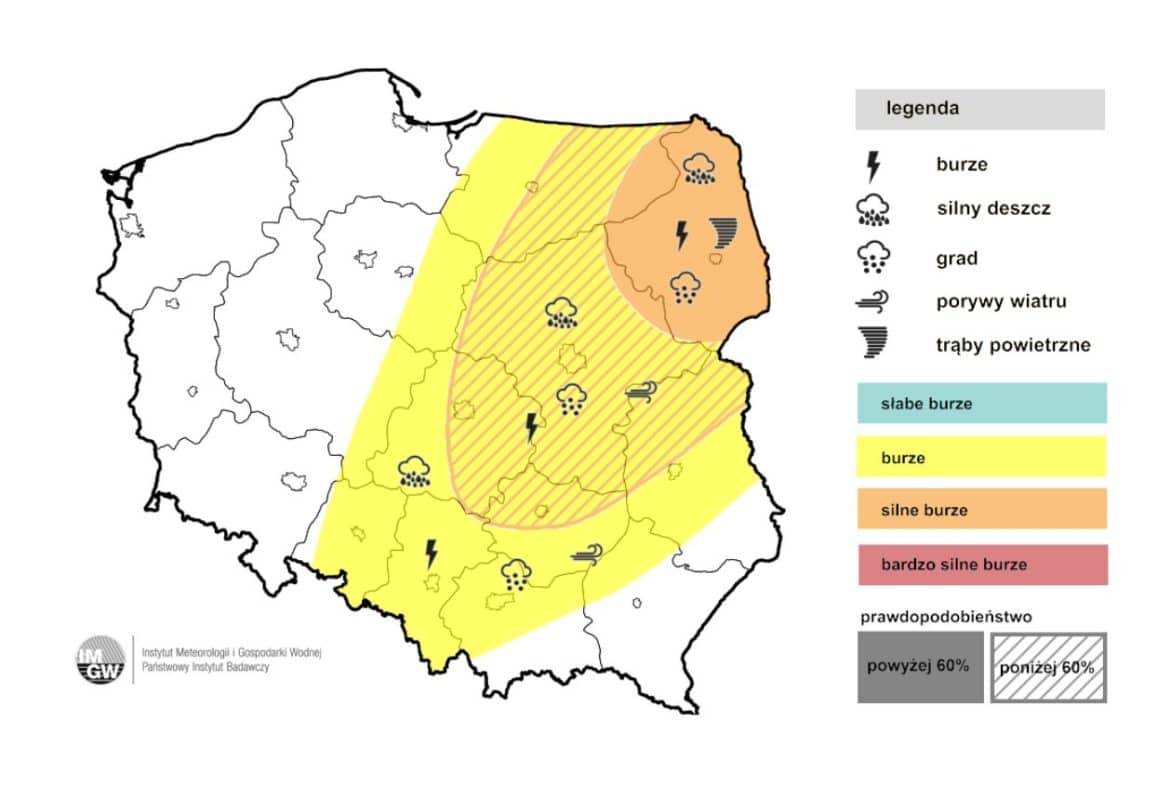 burze w Polsce i groźna aura 