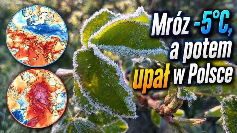 mróz i potem upał na koniec wakacji