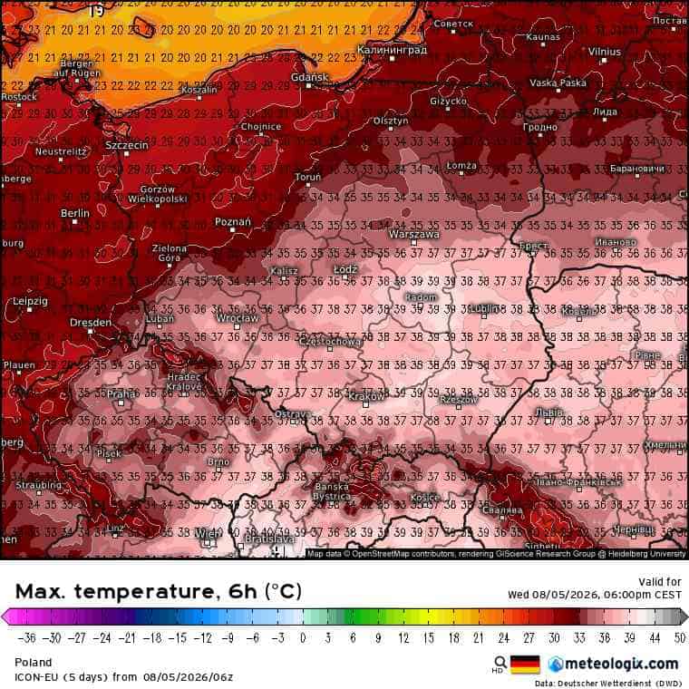 groźny upał i skrajna temperatura w kraju 