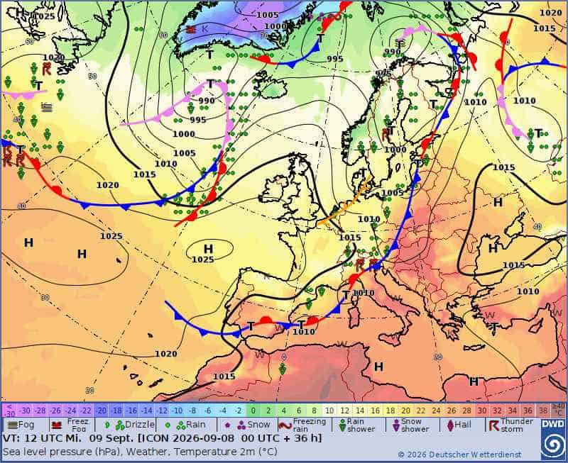 burze i groźna aura w kraju