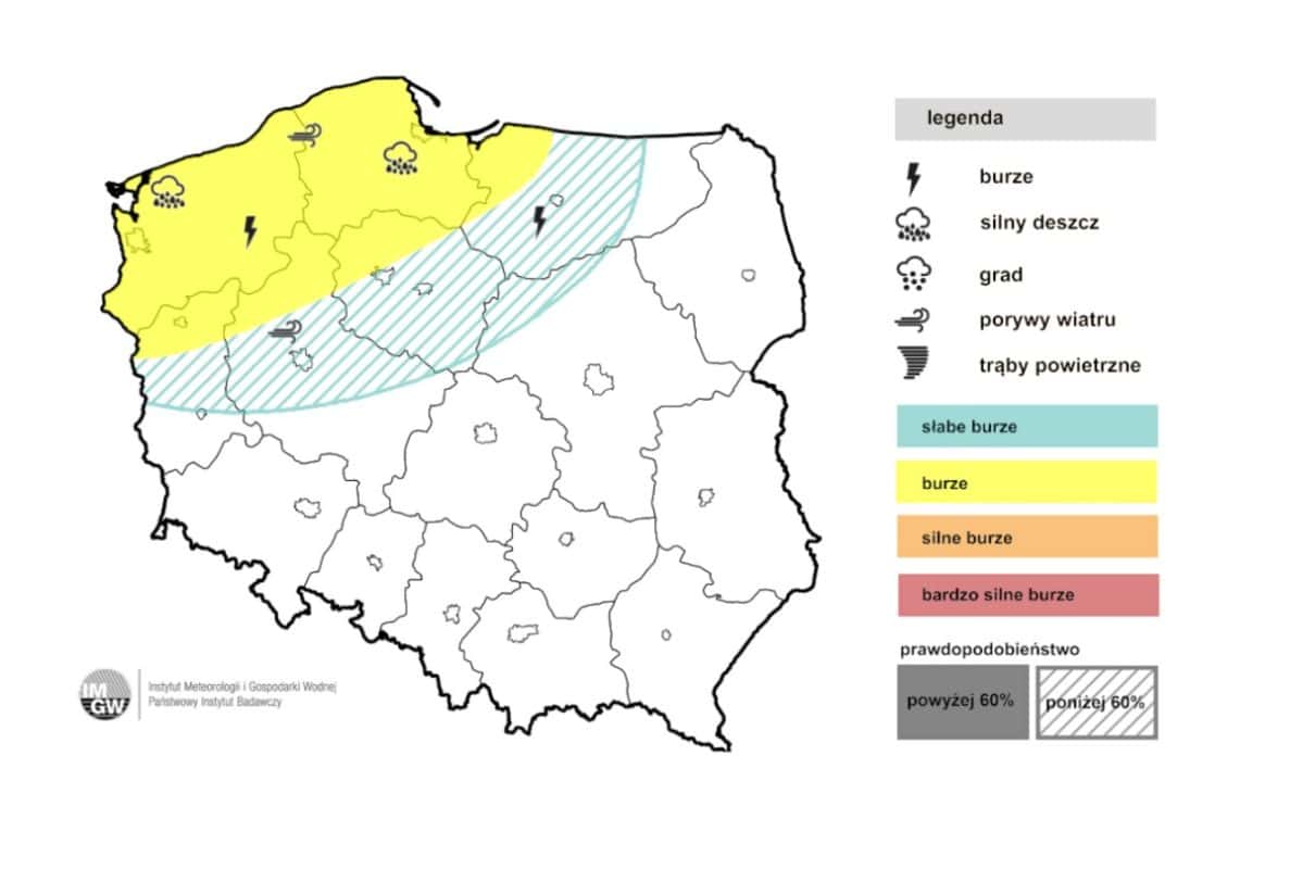 nowa prognoza burzowa w kraju 